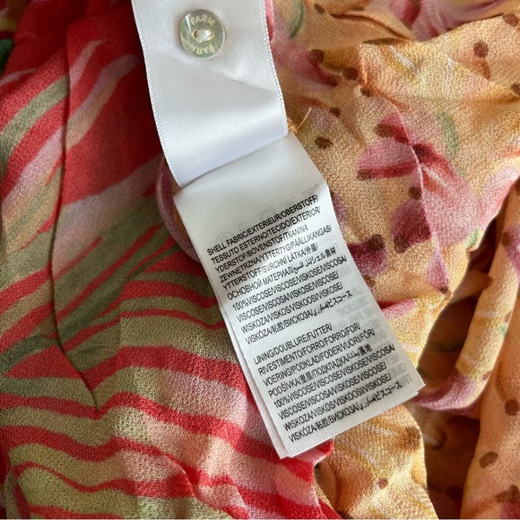 NWOT FARM Rio Mixed Prints Maxi Chemise Dress XL - Picture 13 of 16